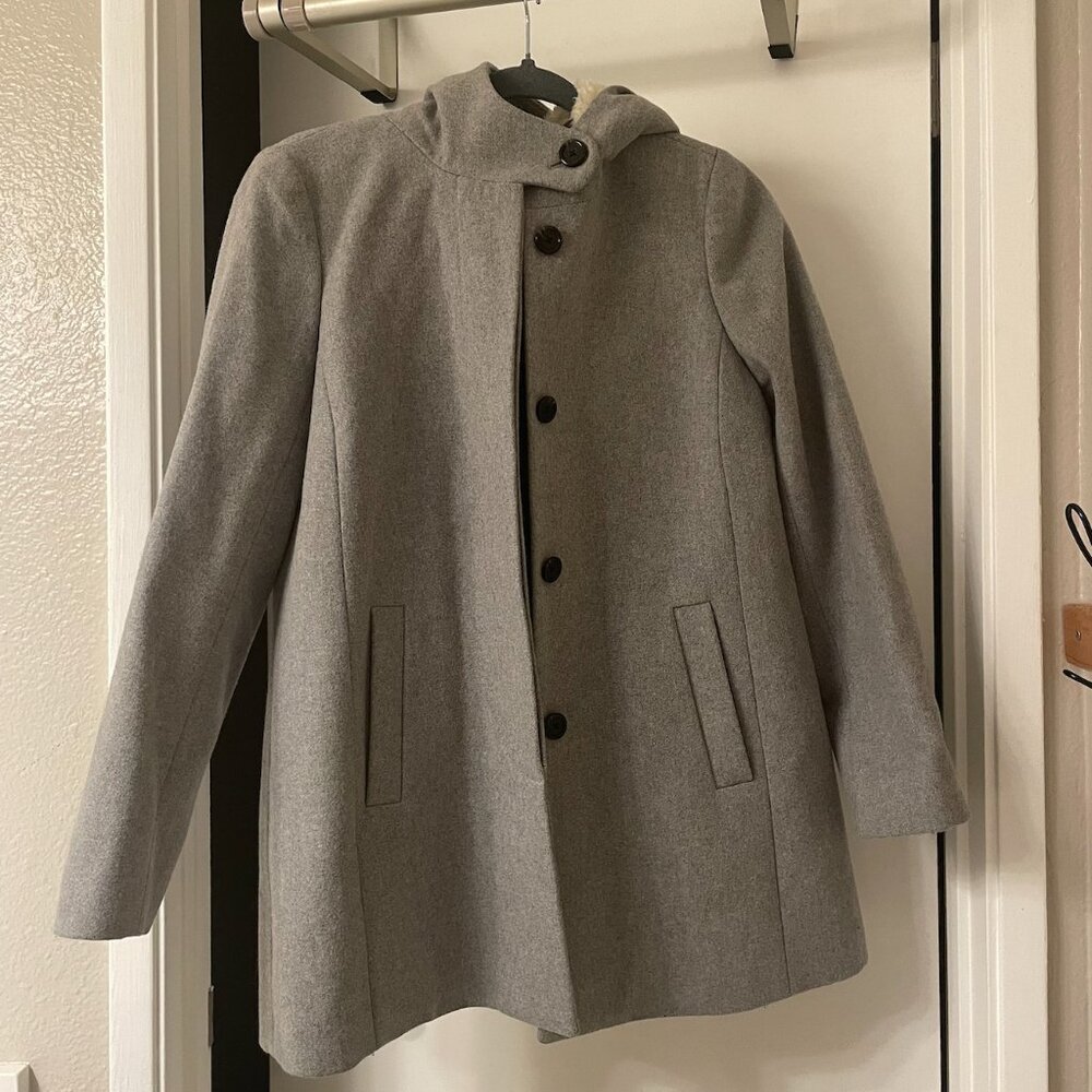 J.Crew Swingy Coat *100% Italian Wool*
